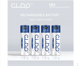 4τμχ Επαναφορτιζόμενες Μπαταρίες Ni-Zn AA 2000mWh με USB Φόρτιση