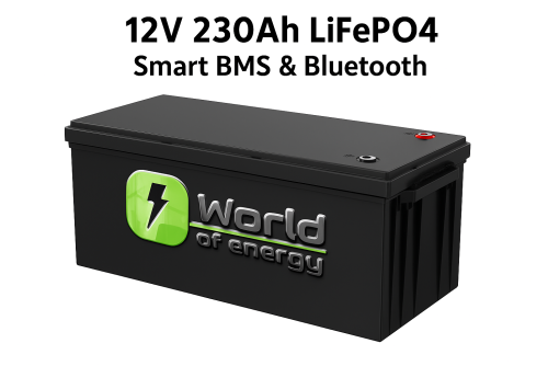 Μπαταρία Βαθιάς Εκφόρτισης 12V 230Ah LiFePO4 με Smart BMS & Bluetooth
