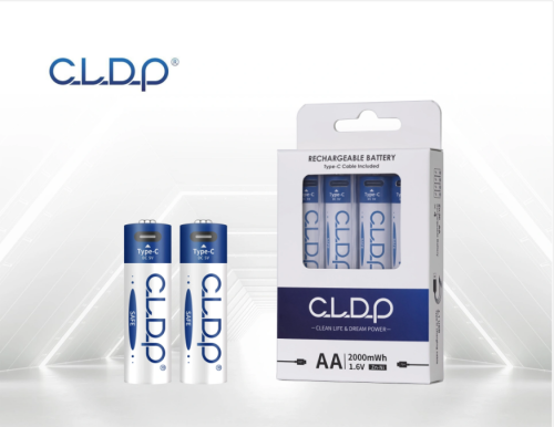 4τμχ Επαναφορτιζόμενες Μπαταρίες Ni-Zn AA 2000mWh με USB Φόρτιση