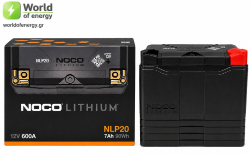 Μπαταρία Noco Lithium Powersport NLP20 12V 7AH 600A