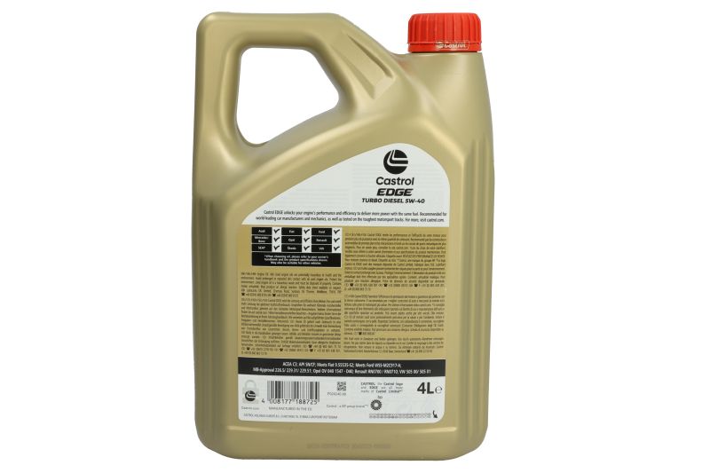 Λάδι κινητήρα CASTROL EDGE Turbo Diesel 5W40 4L