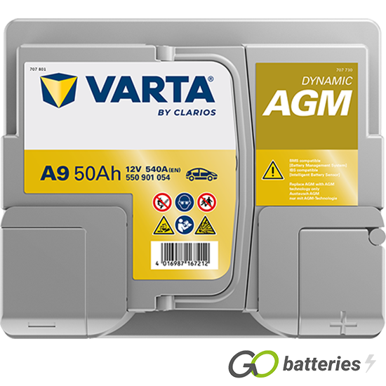 Varta A9 AGM Start-Stop 12V 50Ah 540A